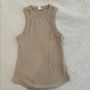 H&M Tan Ribbed Tank Top